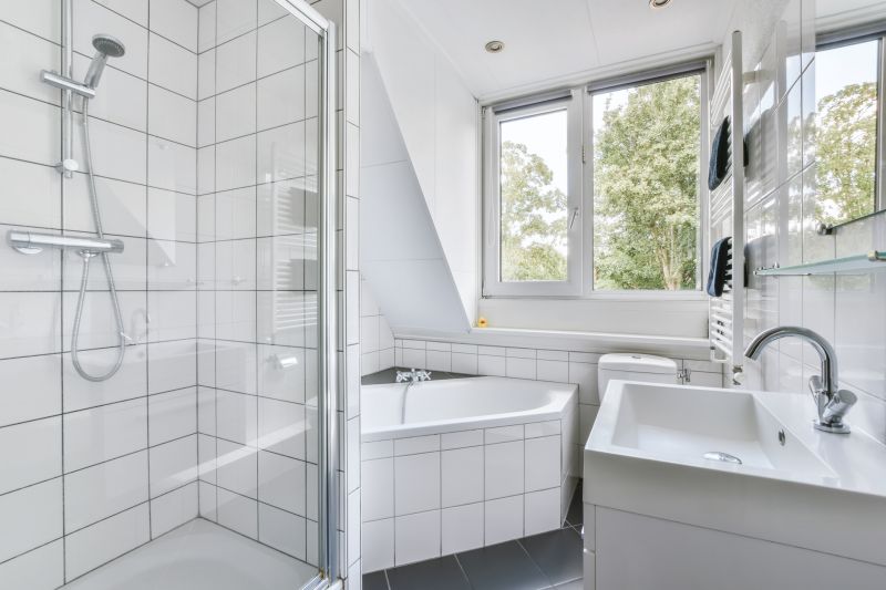 Bright Small Shower Space